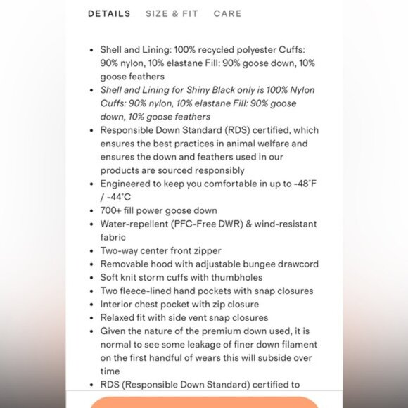 Quince Responsible Down Long Puffer Jacket, NWT, S - Picture 11 of 15